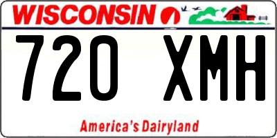 WI license plate 720XMH
