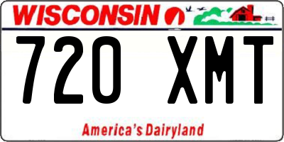WI license plate 720XMT