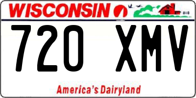 WI license plate 720XMV
