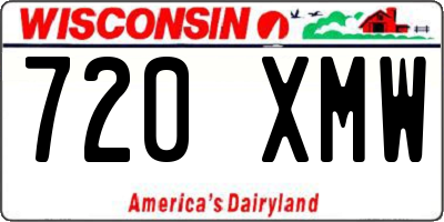 WI license plate 720XMW