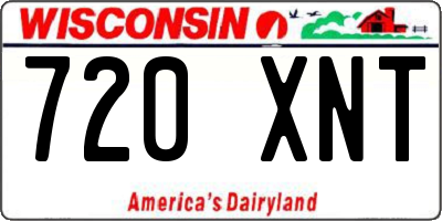 WI license plate 720XNT