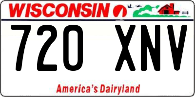 WI license plate 720XNV