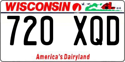 WI license plate 720XQD