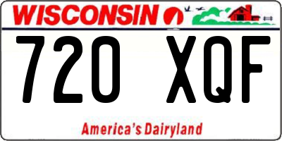 WI license plate 720XQF