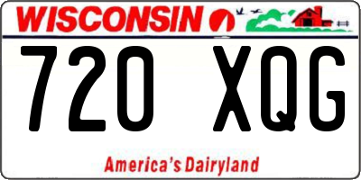 WI license plate 720XQG