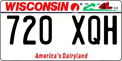 WI license plate 720XQH