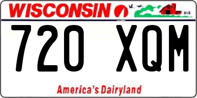 WI license plate 720XQM