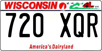 WI license plate 720XQR