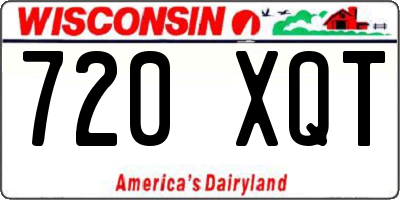 WI license plate 720XQT