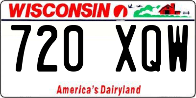 WI license plate 720XQW