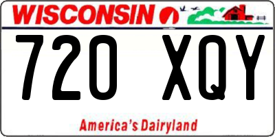 WI license plate 720XQY