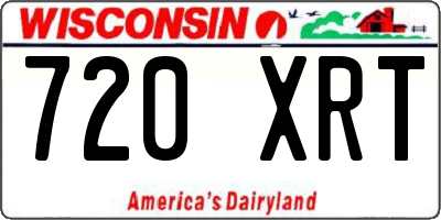 WI license plate 720XRT