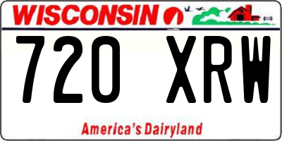 WI license plate 720XRW