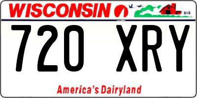 WI license plate 720XRY