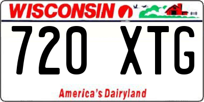 WI license plate 720XTG