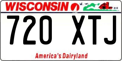 WI license plate 720XTJ