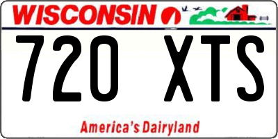 WI license plate 720XTS