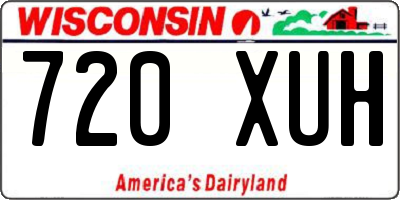 WI license plate 720XUH