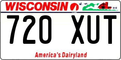 WI license plate 720XUT