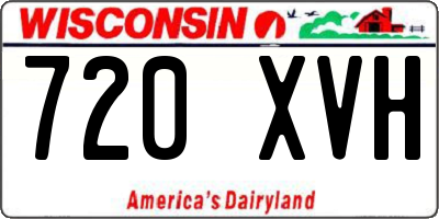 WI license plate 720XVH