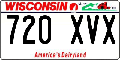 WI license plate 720XVX
