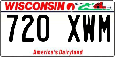 WI license plate 720XWM