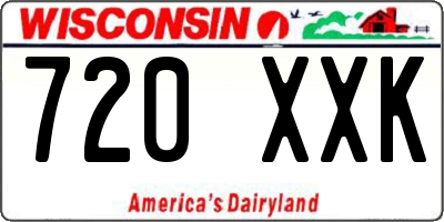 WI license plate 720XXK