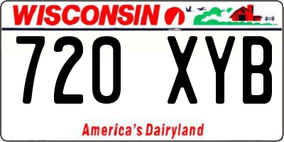 WI license plate 720XYB