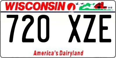 WI license plate 720XZE