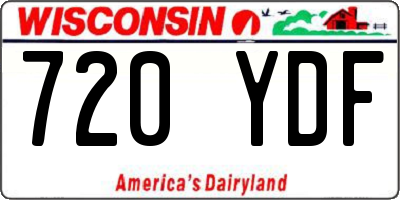 WI license plate 720YDF