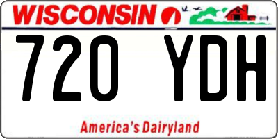 WI license plate 720YDH