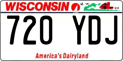 WI license plate 720YDJ