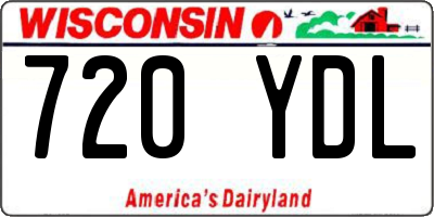WI license plate 720YDL