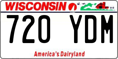 WI license plate 720YDM