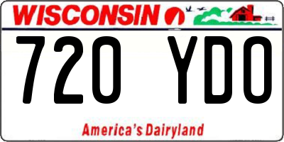 WI license plate 720YDO