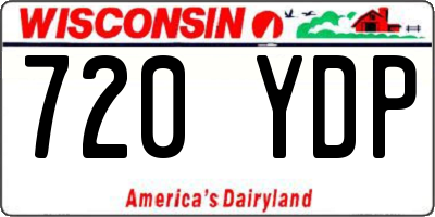 WI license plate 720YDP