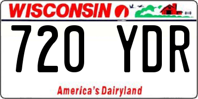 WI license plate 720YDR