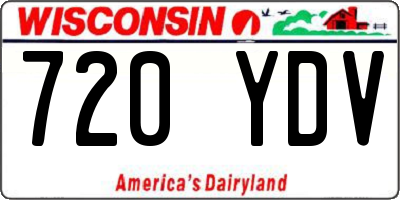 WI license plate 720YDV