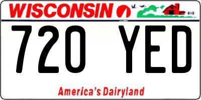 WI license plate 720YED