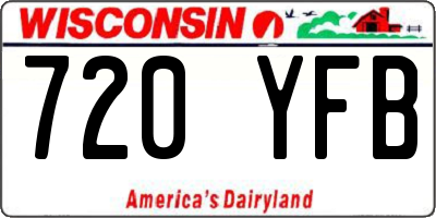 WI license plate 720YFB