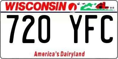 WI license plate 720YFC
