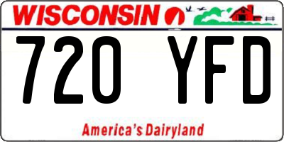 WI license plate 720YFD