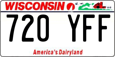 WI license plate 720YFF