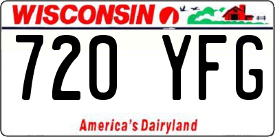 WI license plate 720YFG
