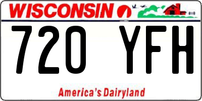 WI license plate 720YFH