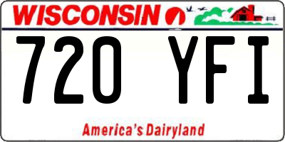 WI license plate 720YFI