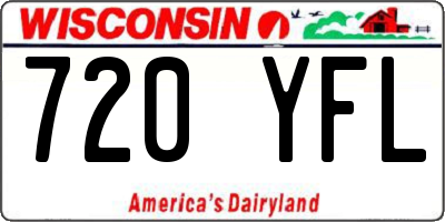 WI license plate 720YFL