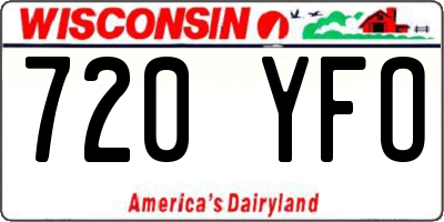WI license plate 720YFO