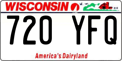 WI license plate 720YFQ