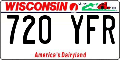 WI license plate 720YFR